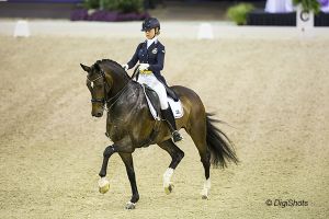 Juliette Ramel met haar 10-jarige KWPN hengst Buriel K.H.